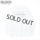 BLUCO ブルコ ポケット L/S TEE -TICKET- WHITE