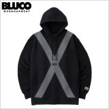 【送料無料】BLUCO ブルコ スウェットフーディー -ATTENTION- BLACK