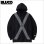画像1: 【送料無料】BLUCO ブルコ スウェットフーディー -ATTENTION- BLACK (1)
