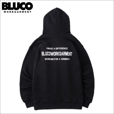 画像1: 【送料無料】BLUCO ブルコ スウェットフーディー -TICKET- BLACK