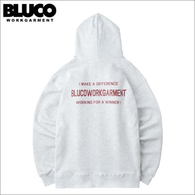 画像1: 【送料無料】BLUCO ブルコ スウェットフーディー -TICKET- ASH
