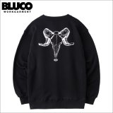 【送料無料】BLUCO ブルコ スウェットシャツ -BONES- BLACK