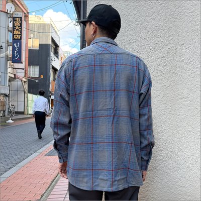 画像3: 【送料無料】BLUCO ブルコ ヘビーフランネルチェックシャツ -BUFFALO- GRAY