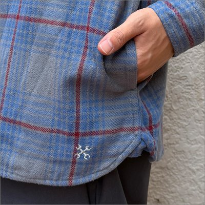画像5: 【送料無料】BLUCO ブルコ ヘビーフランネルチェックシャツ -BUFFALO- GRAY