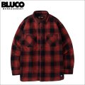 【送料無料】BLUCO ブルコ ヘビーフランネルチェックシャツ -BUFFALO- RED