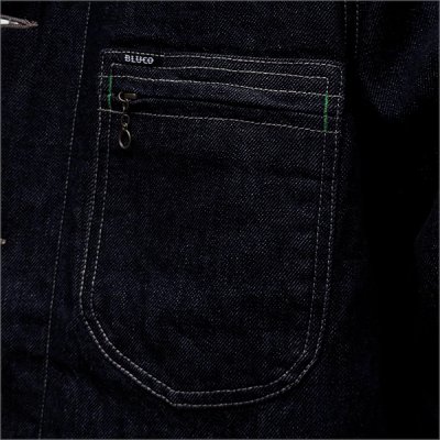 画像4: 【送料無料】BLUCO ブルコ ジャパンデニム ライニングカバーオール INDIGO ONE WASH