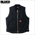 【送料無料】BLUCO ブルコ リブカラー ダックベスト BLACK