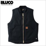 【送料無料】BLUCO ブルコ リブカラー ダックベスト BLACK