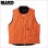 画像1: 【送料無料】BLUCO ブルコ リブカラー ダックベスト ORANGE (1)
