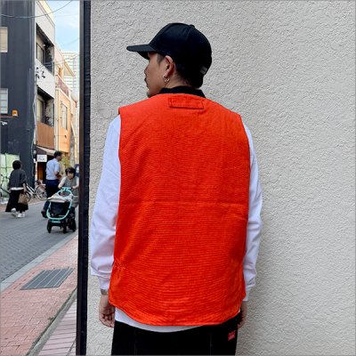 画像3: 【送料無料】BLUCO ブルコ リブカラー ダックベスト ORANGE