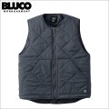【送料無料】BLUCO ブルコ ナイロンリップ キルティングベスト GRAY