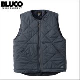【送料無料】BLUCO ブルコ ナイロンリップ キルティングベスト GRAY