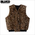 【送料無料】BLUCO ブルコ リバーシブルファーベスト LEOPARD/BLACK