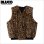 画像1: 【送料無料】BLUCO ブルコ リバーシブルファーベスト LEOPARD/BLACK (1)