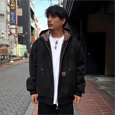 画像2: 【送料無料】BLUCO×PANTYDROPPER  シンセティックレザー アクティブジャケット BLACK