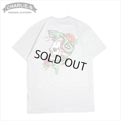 画像1: 【50％OFF】CharlieB チャーリービー Skull & Snake Tシャツ GRAY