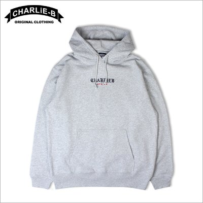 画像1: 【40％OFF】【送料無料】CharlieB チャーリービー BLKLT P/Oパーカー GRAY