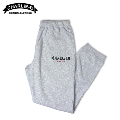 画像1: 【送料無料】CharlieB チャーリービー BLKLT スウェットパンツ GRAY
