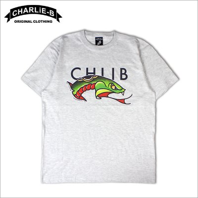 画像1:  CharlieB チャーリービー Snake Tシャツ ASH