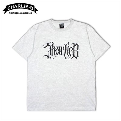 画像1: CharlieB チャーリービー Vintage Logo Tシャツ ASH