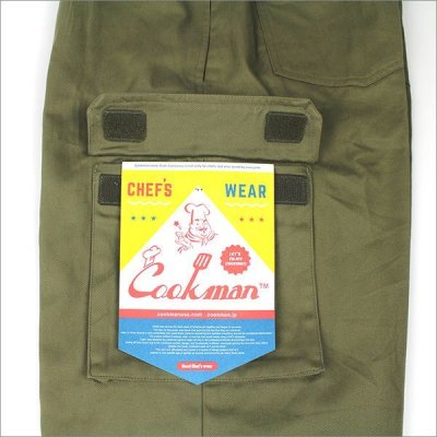 画像4: 【送料無料】COOKMAN クックマン Chef カーゴパンツ KHAKI