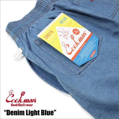 画像3: 【送料無料】COOKMAN クックマン Chef パンツ DENIM L.BLUE