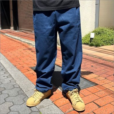 画像2: 【送料無料】COOKMAN クックマン Semiwide Chef パンツ DENIM