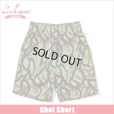 画像1: COOKMAN クックマン Chef ショーツ TRIBAL CAMO OLIVE