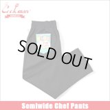 【送料無料】COOKMAN クックマン Semiwide Chef パンツ Duck Canvas BLACK