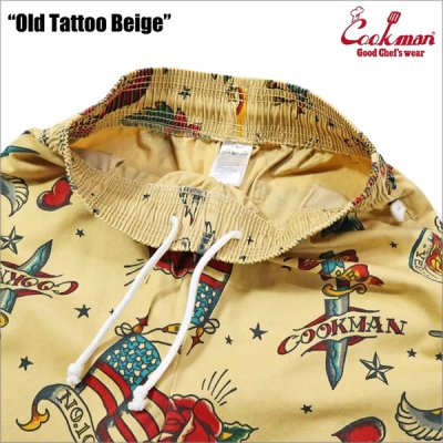 画像3: COOKMAN クックマン Chef ショーツ Old Tattoo BEIGE