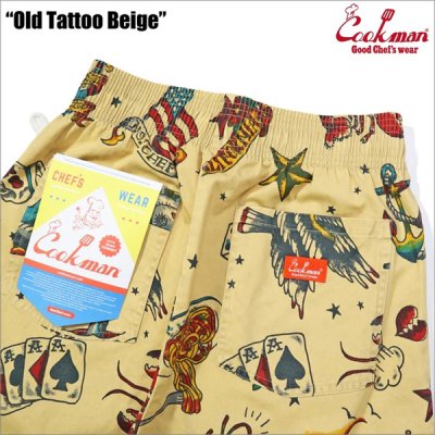 画像4: COOKMAN クックマン Chef ショーツ Old Tattoo BEIGE