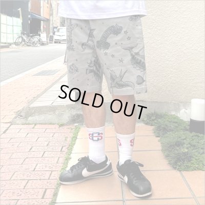 画像2: COOKMAN クックマン Chef ショーツ Old Tattoo GRAY