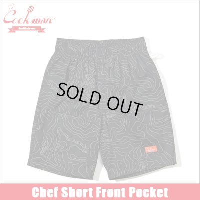 画像1: COOKMAN クックマン Chef ショーツ Front Pocket Big Bear BLACK