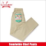 【送料無料】COOKMAN クックマン Semiwide Chef パンツ Herringbone Stripe CREAM