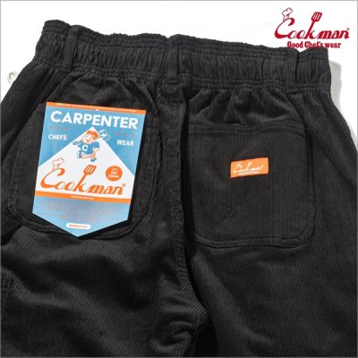 画像4: 【送料無料】COOKMAN クックマン Carpenter's パンツ Corduroy BLACK