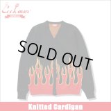 【送料無料】COOKMAN クックマン Knitted Cardigan Flame BLACK