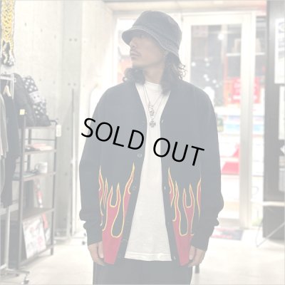 画像3: 【送料無料】COOKMAN クックマン Knitted Cardigan Flame BLACK