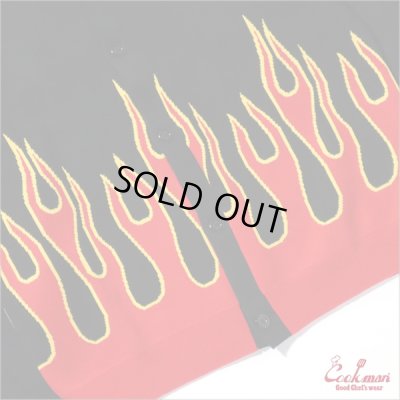 画像5: 【送料無料】COOKMAN クックマン Knitted Cardigan Flame BLACK