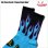 画像2: COOKMAN クックマン Rib Crew Socks Flame BLACK/BLUE (2)
