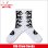 画像1: COOKMAN クックマン Rib Crew Socks Afterburner WHITE/BLACK (1)