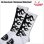 画像2: COOKMAN クックマン Rib Crew Socks Afterburner WHITE/BLACK (2)