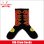 画像1: COOKMAN クックマン Rib Crew Socks Afterburner BLACK/RED (1)