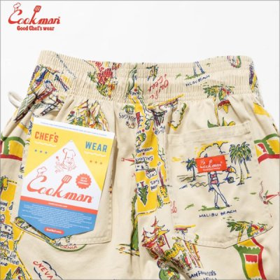 画像4: 【送料無料】COOKMAN クックマン Chef パンツ Souvenir Map California