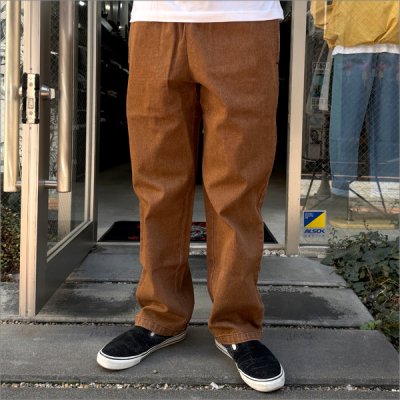 画像2: 【送料無料】COOKMAN クックマン Semiwide Chef パンツ DENIM BROWN