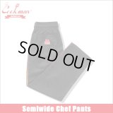 【送料無料】COOKMAN クックマン Semiwide Chef パンツ Wienerschnitzel Side Line BLACK