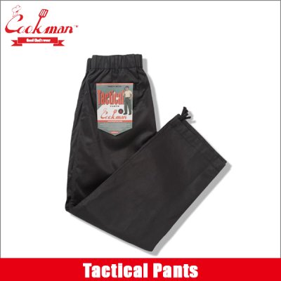 画像1: 【送料無料】COOKMAN クックマン Tactical パンツ BLACK