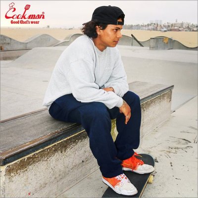 画像5: 【送料無料】COOKMAN クックマン Semiwide Chef パンツ NAVY