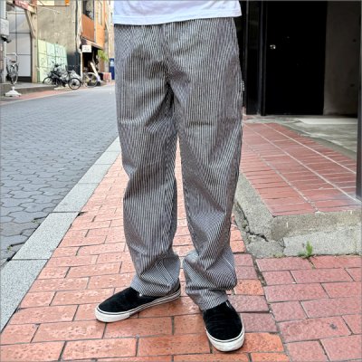 画像2: 【送料無料】COOKMAN クックマン Carpenter's パンツ Hickory BLACK