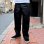 画像2: COOKMAN クックマン High-Wide Chef パンツ BLACK (2)
