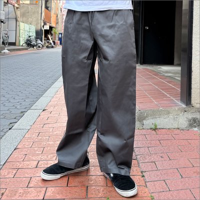 画像2: COOKMAN クックマン High-Wide Chef パンツ CHARCOAL GRAY